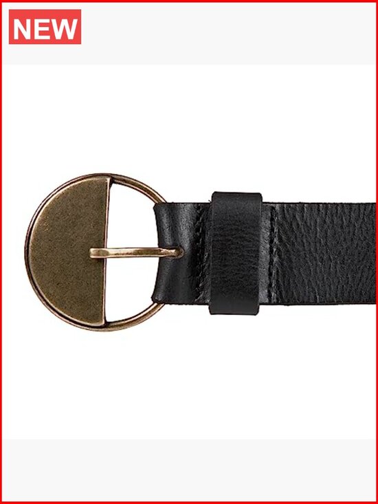 Leather Harness Belt with Half Circle Statement Buckle main image 4